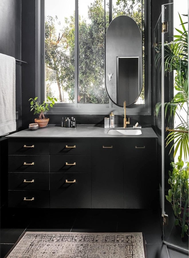 HOME13 Matte Wallpaper Peel & Stick Contact Paper Decorative Self Adhesive Vinyl Wallpaper for Kitchen Cabinet Furniture Countertop Waterproof (24 inches by 75 inches, Black Matte Wallpaper) - Image 4